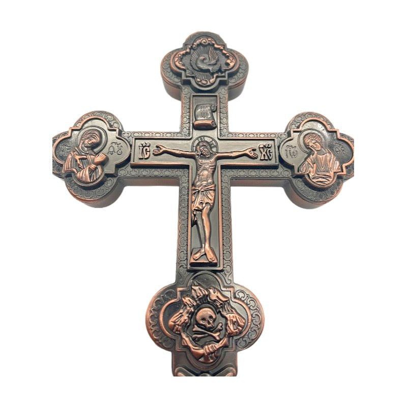 Blessing Cross in Copper, Gold & Silver