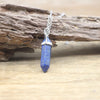 Natural Stone Hexagonal Point Pendant Necklace