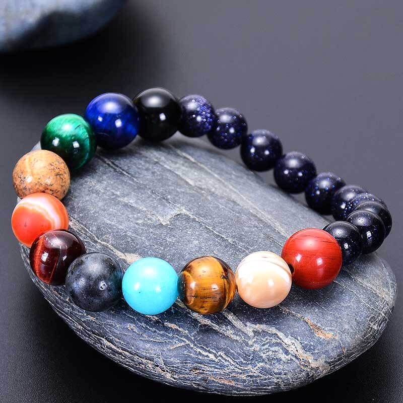 Eight Planets Natural Stone Bracelet