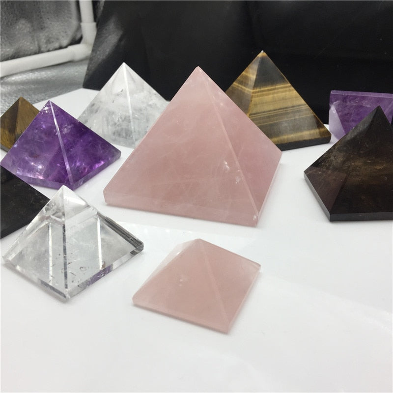 Natural Crystal Pyramids