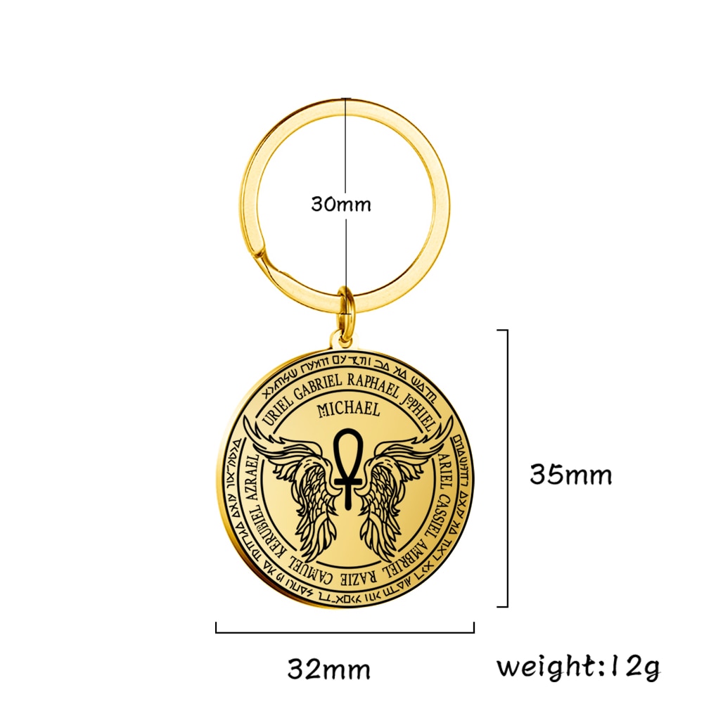 The Seal of The Seven Archangels Keychain