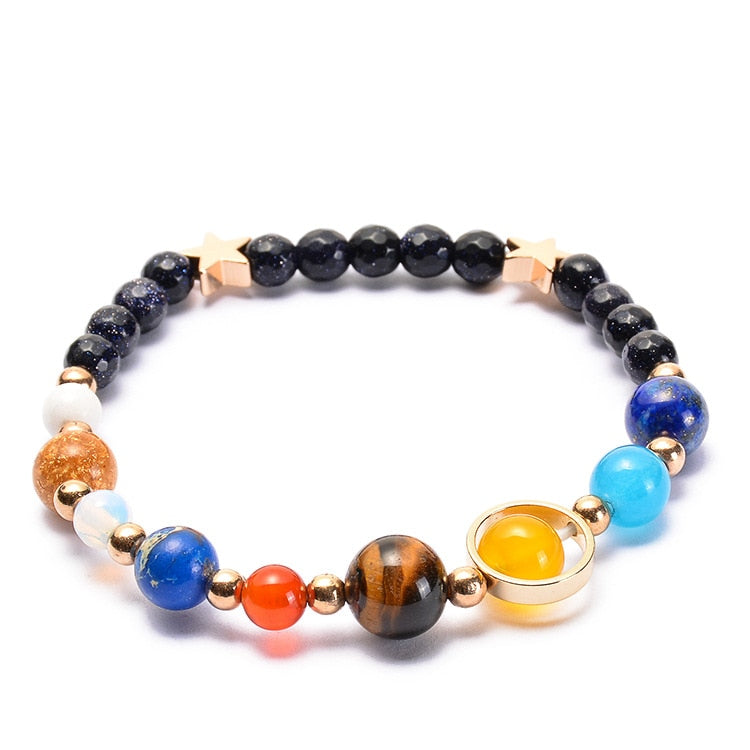 Eight Planets Natural Stone Bracelet