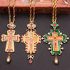 Holy Cross Necklace 8 Byzantine Style Amulets