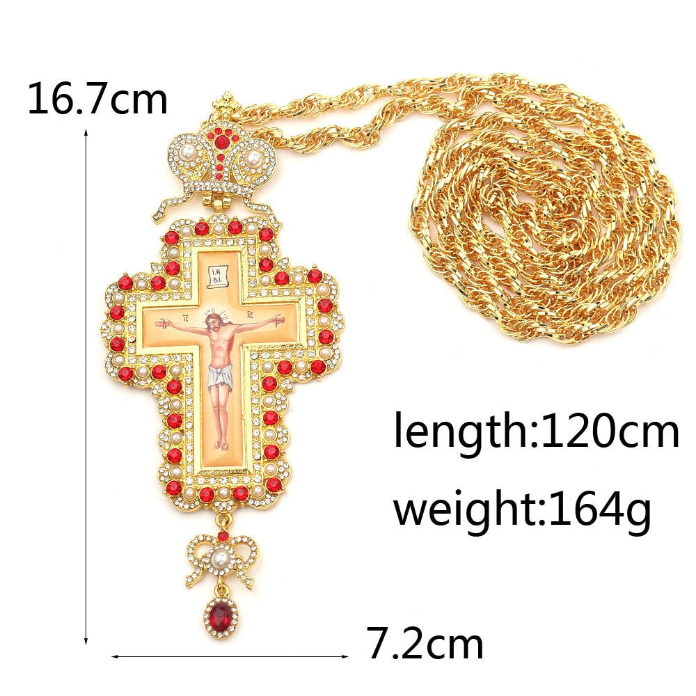 Holy Cross Necklace 8 Byzantine Style Amulets