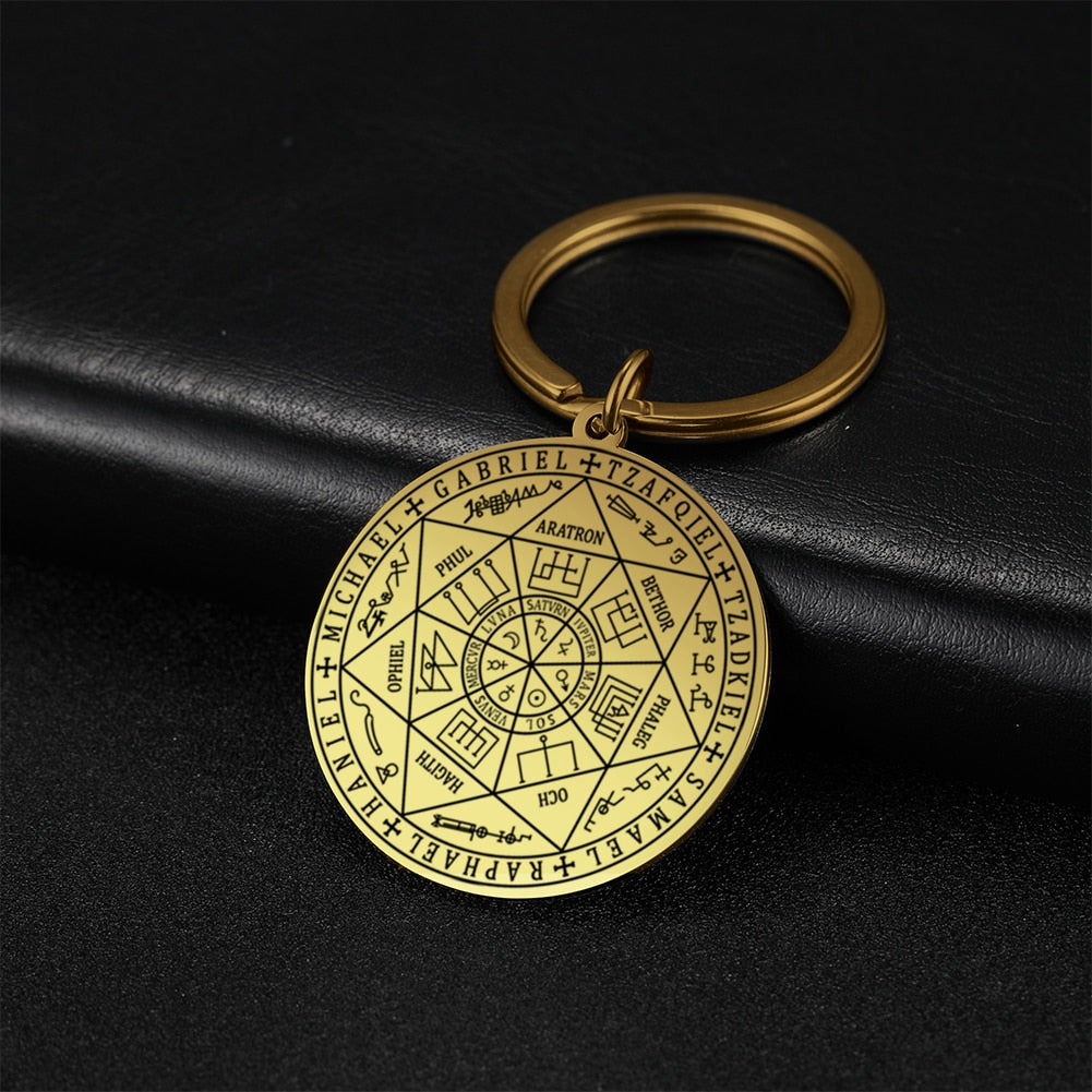 The Seal of The Seven Archangels Keychain