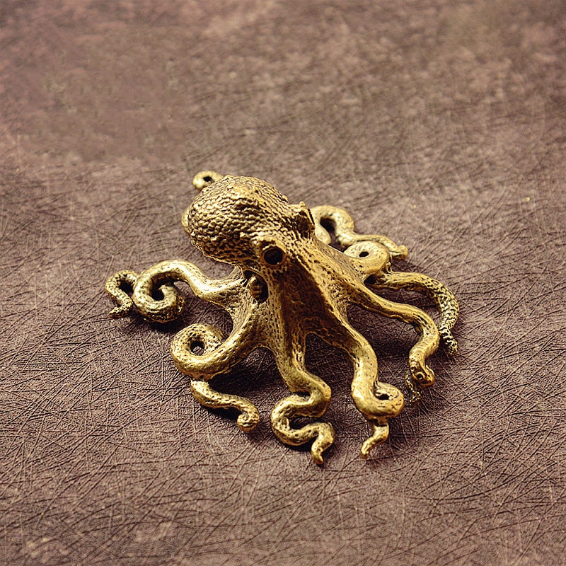 Brass Octopus Statue