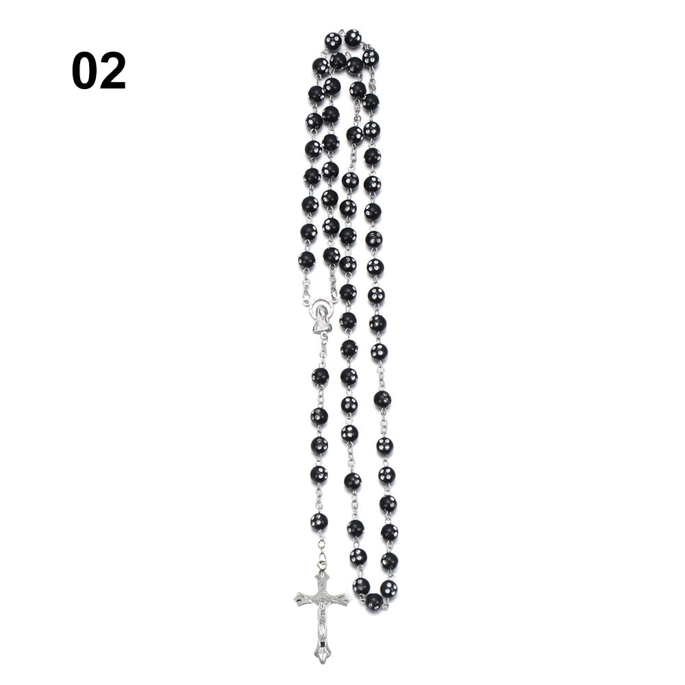 Handmade Round Glass Beaded Rosary