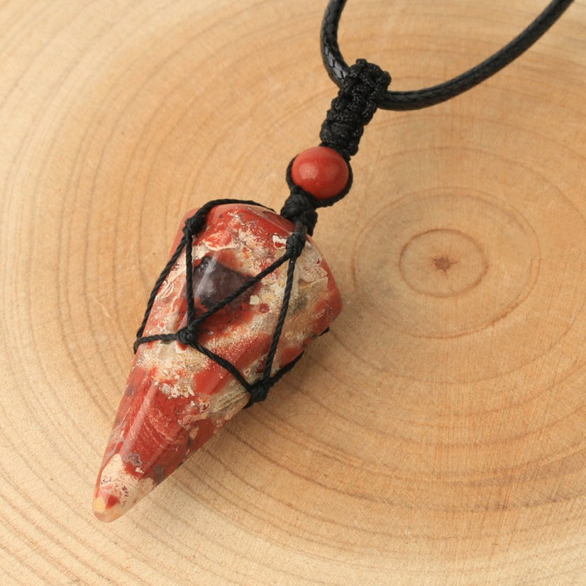 Natural Healing Crystal Pendant Necklace