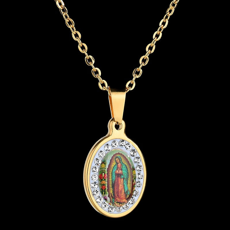 Virgin Mary Pendant Necklace