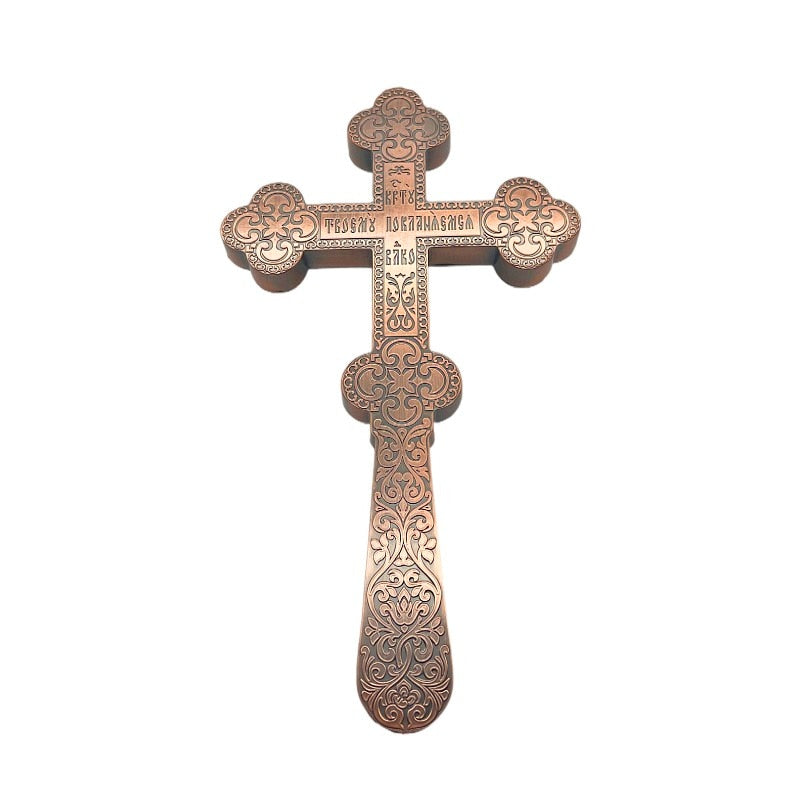 Blessing Cross in Copper, Gold & Silver