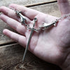 Sword Hand Pendant Necklace