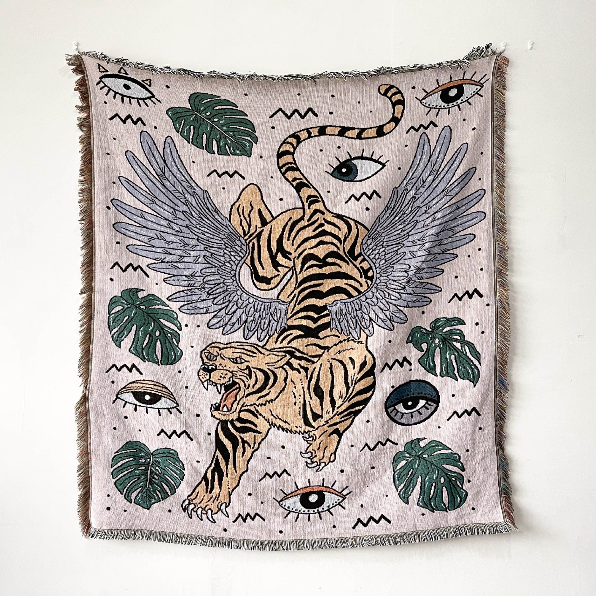 Throw Blanket & Tapestry Flying Tiger