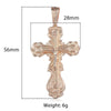 Jesus on the Holy Cross Pendant Necklace in Rose Gold Colour