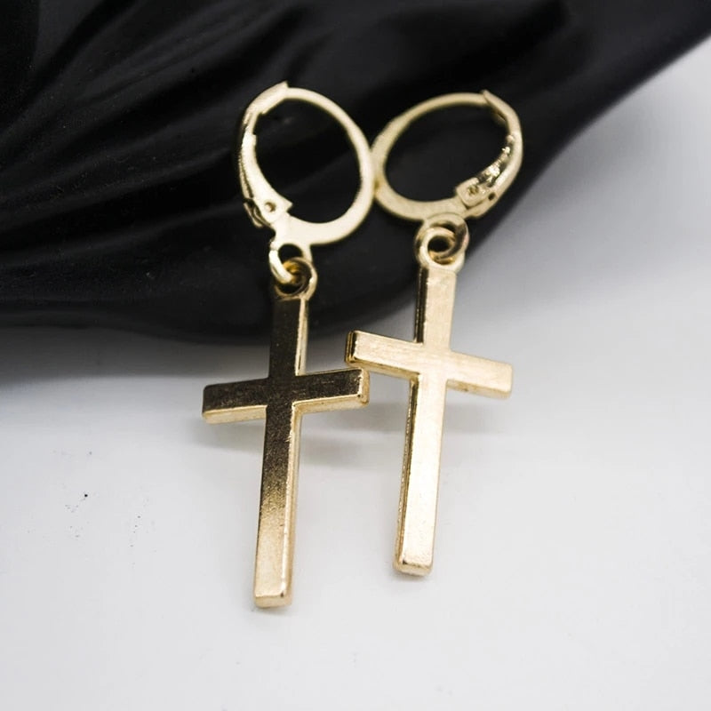 Cross Drop Dangle Earrings