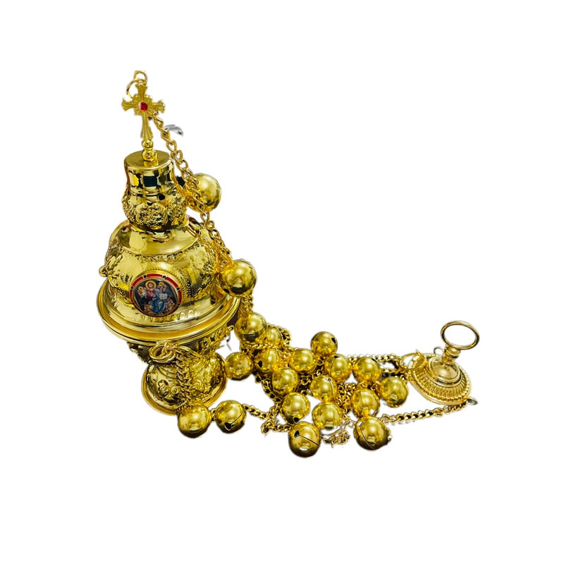 Gold Plated Holy Incense Burner & Blessings