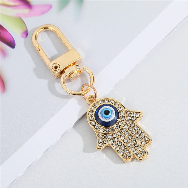 Evil Eye Keychain w/ Crystals