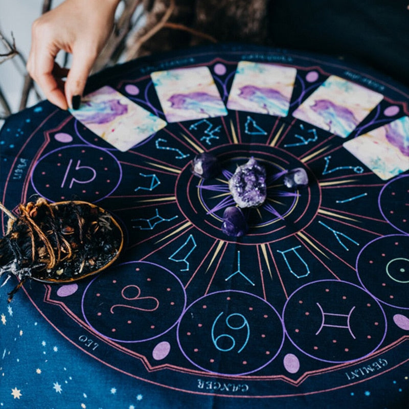 Wheel of Astrology Tarot & Altar Cloth