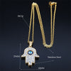 Evil Eye (Hamsa) Hand of Fatima Pendant Necklace