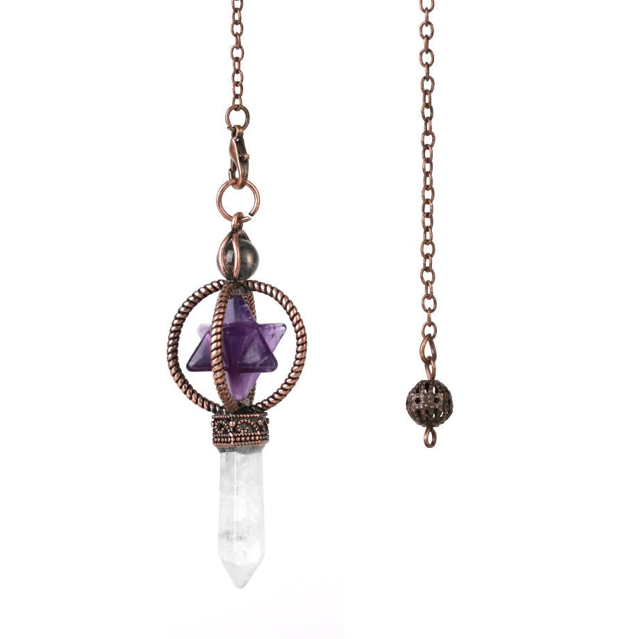 Merkaba Crystal Pendulum for Dowsing & Divination