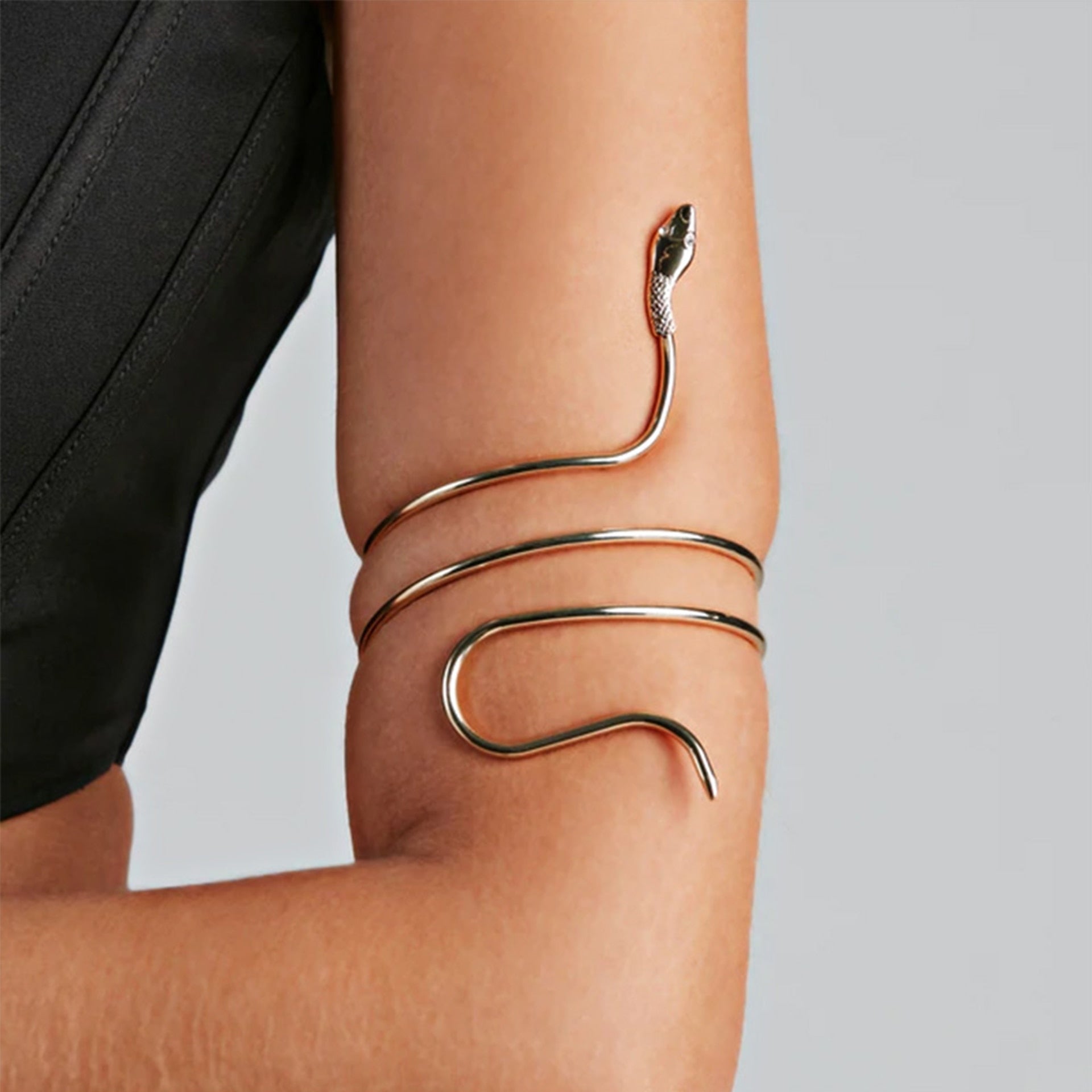 Coiled Serpent Upper Arm Cuff