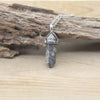 Natural Stone Hexagonal Point Pendant Necklace