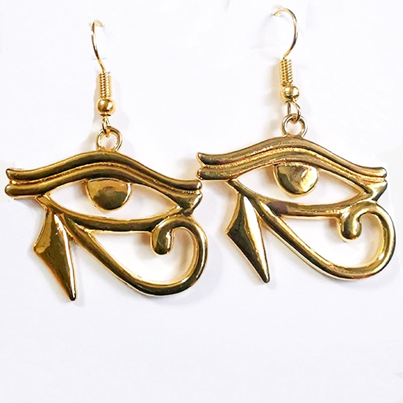 Eye of Horus Dangle Drop Earrings