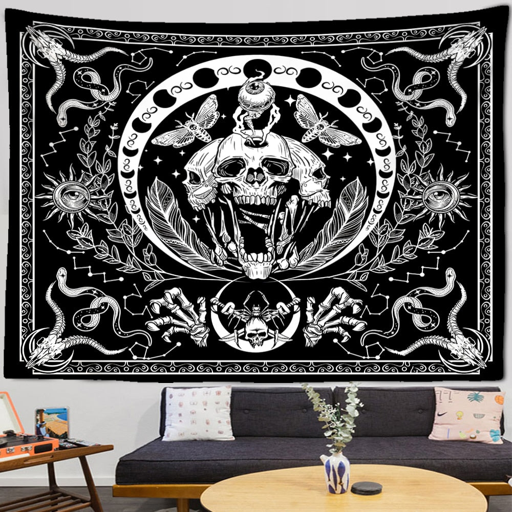 Third Eye Skull Tapestry