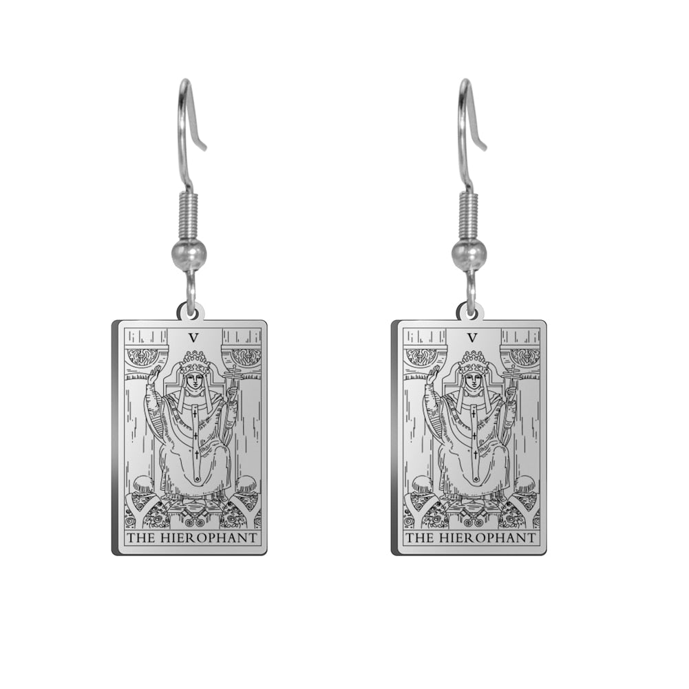 Tarot Drop Earrings of the Major Arcana