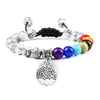 7 Chakra Stones Bracelet w/ Tree of Life Pendant