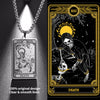 Skeleton Tarot Pendant Necklace of the Major Arcana