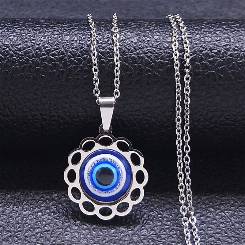 Evil Eye (Hamsa) Hand of Fatima Pendant Necklace