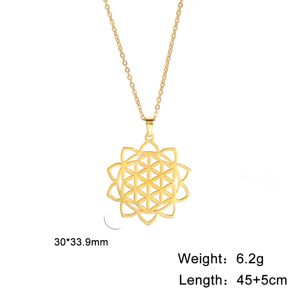 Flower of Life Pendent Necklace