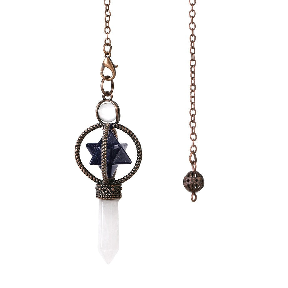 Merkaba Crystal Pendulum for Dowsing & Divination