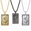 Skeleton Tarot Pendant Necklace of the Major Arcana