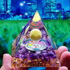 Handmade Orgone Pyramid in Various Stones & Crystals