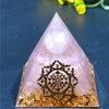 Orgone Pyramid Handmade w/ Natural Crystal