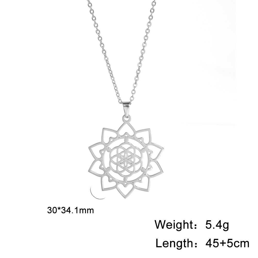 Flower of Life Pendent Necklace