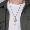 Jesus on the Holy Cross with Saint Benedict Medal