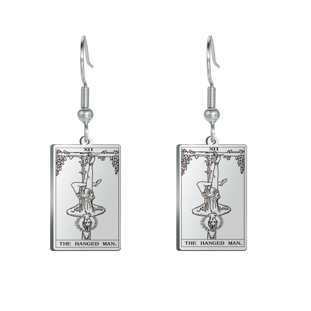 Tarot Drop Earrings of the Major Arcana