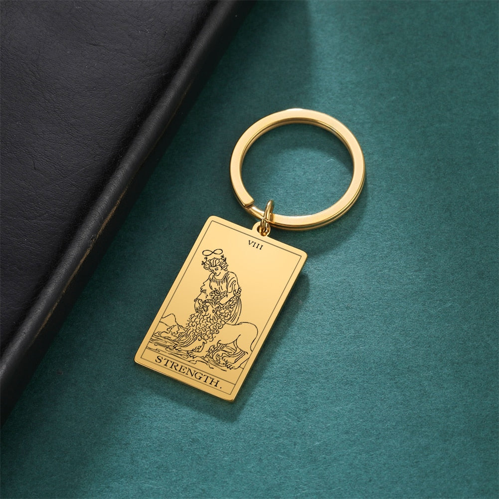 Tarot Keychain Pendant of the Major Arcana