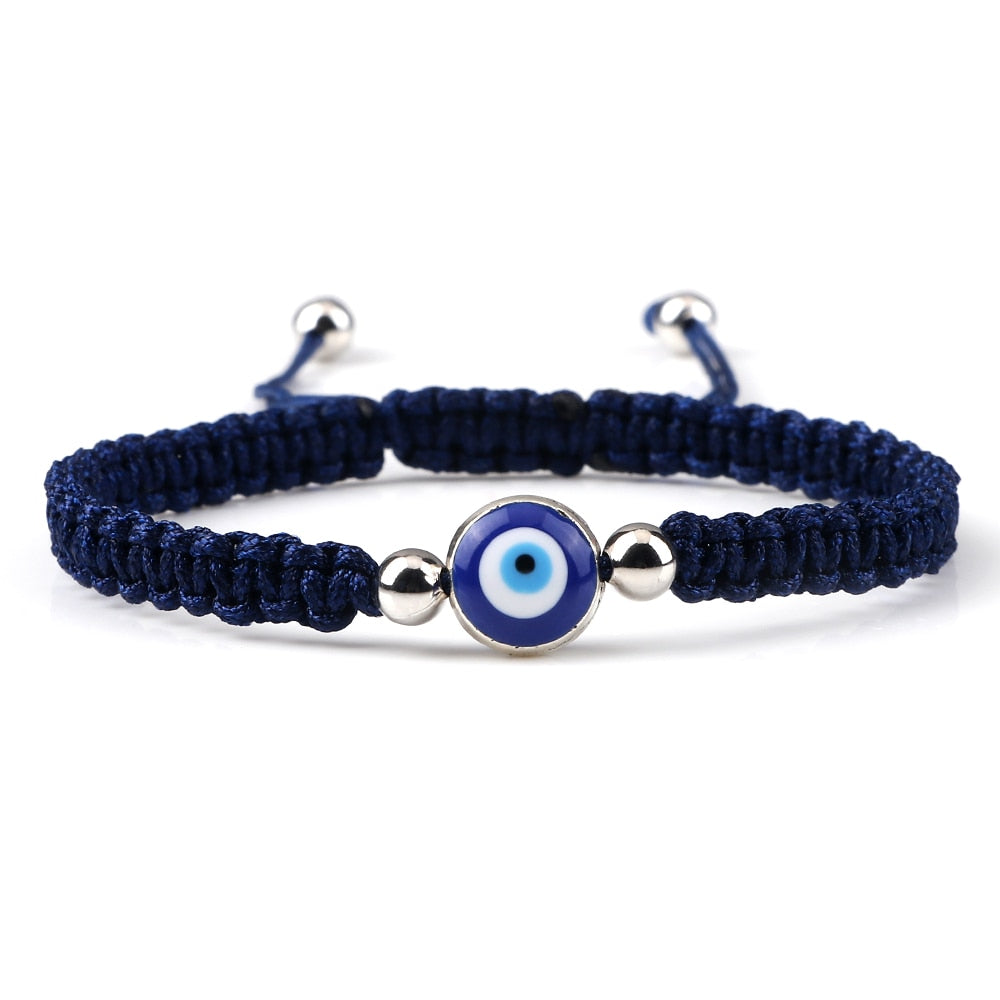 Evil Eye Braided Bracelet for Protection & Luck