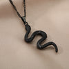 Snake Pendant Necklace For Women Stainless Steel