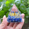 Orgone Pyramid Handmade w/ Natural Crystal