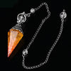 7 Chakra Crystal Pendulum for Dowsing & Divination