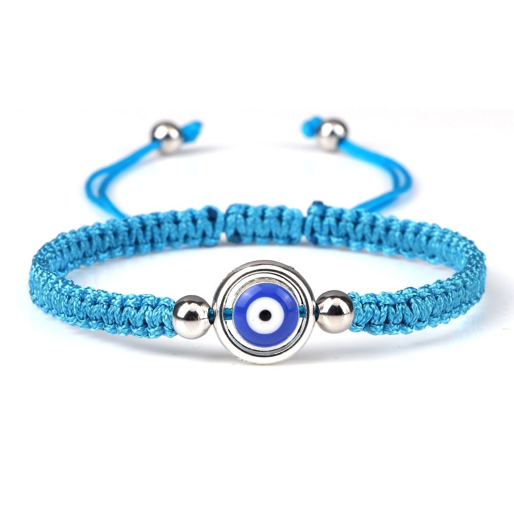 Evil Eye Braided Bracelet for Protection & Luck