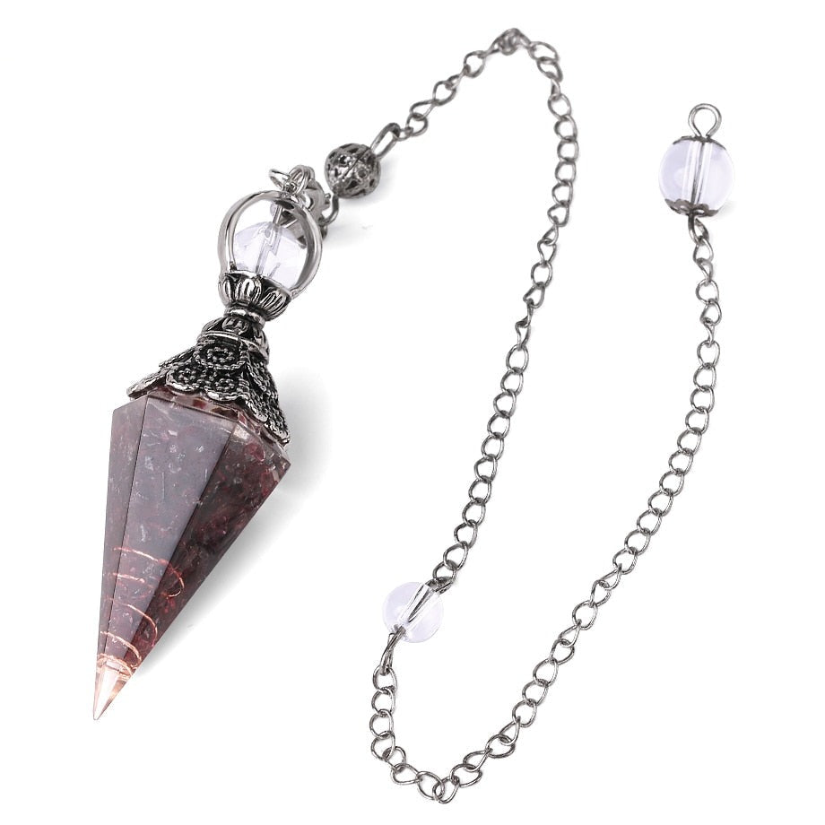 7 Chakra Crystal Pendulum for Dowsing & Divination