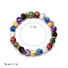 7 Chakras Charms Bracelet Handmade from Natural Stones