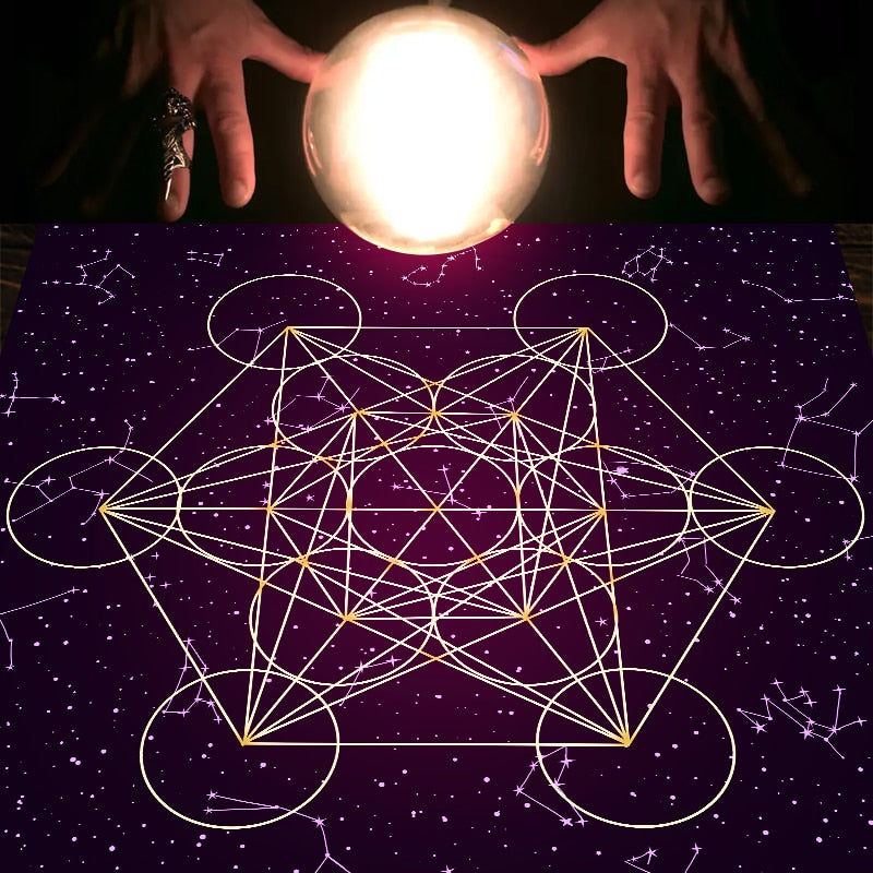 Sacred Geometry Metatron's Cube Altar Cloth