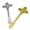 Blessing Crucifix (9 Inches in Gold & Silver)