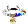 7 Chakra Stones Bracelet w/ Tree of Life Pendant